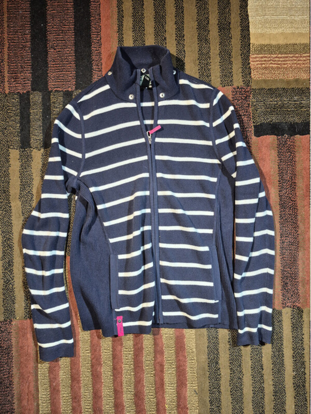 Lauren Active Ralph Lauren Cardigan Women's M Navy Cream